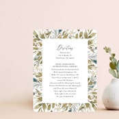 "Wedding Festive" - Direction Cards in Frost by Chris Griffith - Front