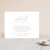 "Gramercy" - Direction Cards in Blush by Kristie Kern - Front
