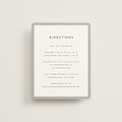 "Picturesque" - Direction Cards in Linen by Christie Garcia - Front