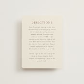 "Into the Forest" - Direction Cards in Cream by Alethea and Ruth - Front