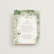 "Lush Greenery" - Direction Cards in Fresh Green by Phrosné Barwood - Front
