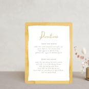 "Summer Love" - Direction Cards in Sunflower by Wildfield Paper Co - Front