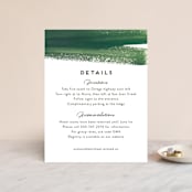 "Evergreens Watercolor" - Direction Cards in Forest by Yao Cheng Design - Front