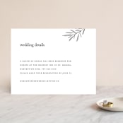 "Marlowe" - Direction Cards in Classy White by Kelly Schmidt - Front