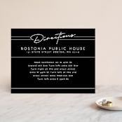 "Vesperum" - Direction Cards in Slate by GeekInk Design - Front