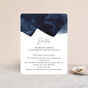 "Plain and Simple" - Direction Cards in Sapphire by Chris Griffith - Front