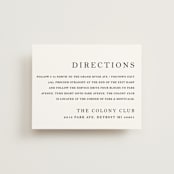 "Sophistotype" - Direction Cards in Sea Salt by Snow and Ivy - Front