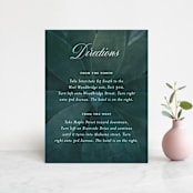 "Succulent Center" - Direction Cards in Cactus by Jessica Williams - Front