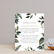"Clearing" - Direction Cards in Leaf by Alethea and Ruth - Front