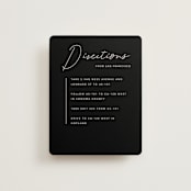 "Aesthetic" - Direction Cards in Blush by Liz Conley - Front