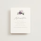 "Garden Stroll" - Direction Cards in Lilac by Creo Study - Front