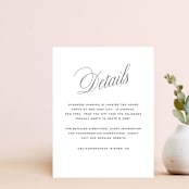 "Stacked Script" - Direction Cards in Classic by Olivia Kanaley Inman - Front