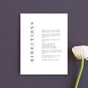 "Urban" - Direction Cards in Onyx by Lori Wemple - Front