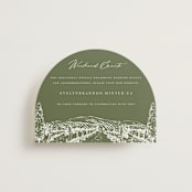 "Vineyard" - Direction Cards in Olive by Sarah Brown - Front
