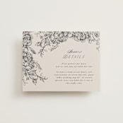 "etched floral" - Direction Cards in Stone by Phrosné Barwood - Front