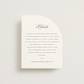 "Classically Elegant" - Direction Cards in Snow by Brandy Folse - Front