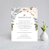 "Peony Floral Frame" - Direction Cards in Cornflower by Alethea and Ruth - Front
