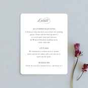 "Understated Elegance" - Direction Cards in Cotton by Kimberly FitzSimons - Front