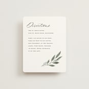 "Pressed Foliage" - Direction Cards in Heather by Stacey Meacham - Front