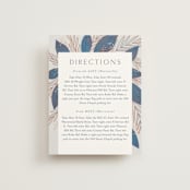 "Bouquet" - Direction Cards in Cobalt by Jen Owens - Front