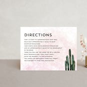 "Cacti" - Direction Cards in Rose Crystal by Cass Loh - Front