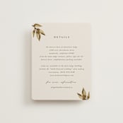 "botanical portrait" - Direction Cards in Leather by Kate Ahn - Front
