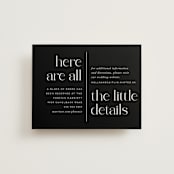 "Split Line" - Direction Cards in Black Tie by Amy Payne - Front