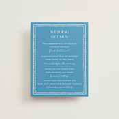 "Mediterraneo" - Direction Cards in Ocean by Pati Cascino - Front