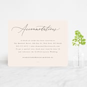 "Scarlet" - Direction Cards in Blush by Hooray Creative - Front