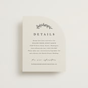 "leafy wreath" - Direction Cards in Cotton by Kate Ahn - Front