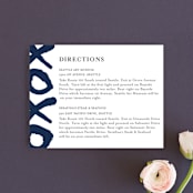 "Brushed Love" - Direction Cards in Night Navy by Lisa Guerrero - Front