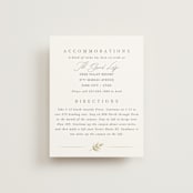 "Lakefront" - Direction Cards in Natural by Robert and Stella - Front