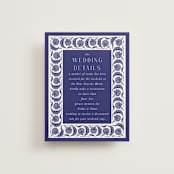"Topkapi" - Direction Cards in Cobalt by Nazia Hyder - Front