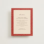 "Mizu Pattern" - Direction Cards in Ruby by Kanika Mathur - Front