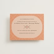 "Japanese Fabric" - Direction Cards in Persimmon by Becky Nimoy - Front