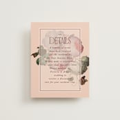 "Museum" - Direction Cards in Burgundy by Nazia Hyder - Front