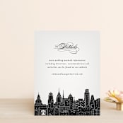 "Big City - Philadelphia" - Direction Cards in Light Taupe by Hooray Creative - Front
