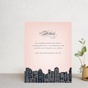 "Big City - San Diego" - Direction Cards in Blush by Hooray Creative - Front
