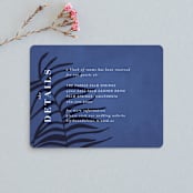 "Acapulco" - Direction Cards in Indigo by Angela Marzuki - Front