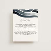 "Painted Trails" - Direction Cards in Navy by Alethea and Ruth - Front