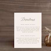 "Classic Crest" - Direction Cards in Antique by Kristen Smith - Front