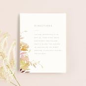 "Garden" - Direction Cards in Peach by Lori Wemple - Front