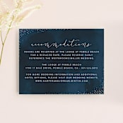 "tiny dots" - Direction Cards in Sapphire by Erin Deegan - Front