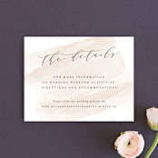 "Sophisticated script" - Direction Cards in Blush by Hooray Creative - Front