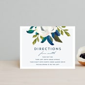 "Our Something Blue" - Direction Cards in Ocean by AK Graphics - Front