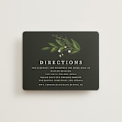 "Vines of Green" - Direction Cards in Fern by Susan Moyal - Front