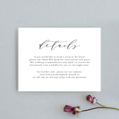 "Simple Elegance" - Direction Cards in Tuxedo by Phrosné Barwood - Front