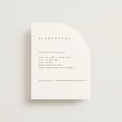"Sketched Mountains" - Direction Cards in Snow by Mere Paper - Front