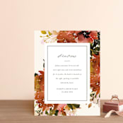 "Eden" - Direction Cards in Poinsettia by Lori Wemple - Front