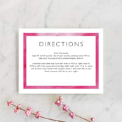 "Skyline San Francisco" - Direction Cards in Magenta by Laura Condouris - Front